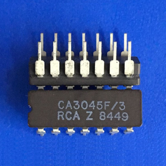 1PCS  Mil Spec IC RCA CDIP-14 CA3045F/3