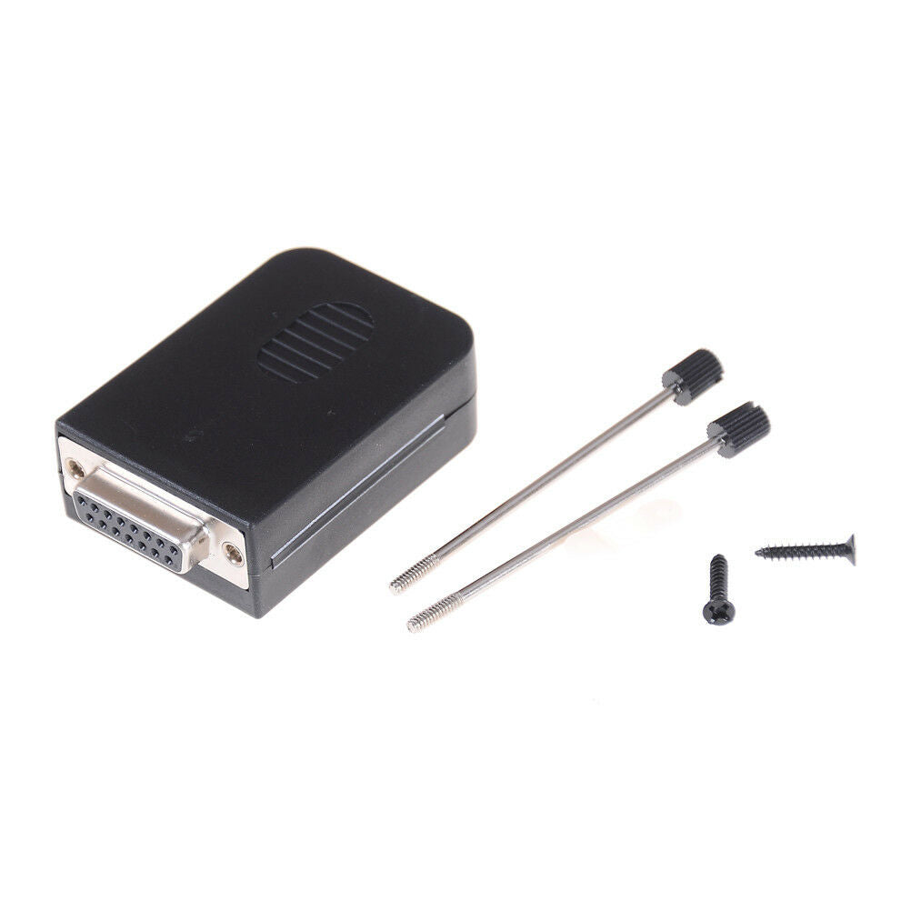DB15 Female D-SUB 2 Row 15-Pin Plug Breakout Terminal SolderlessConnectorScrY1
