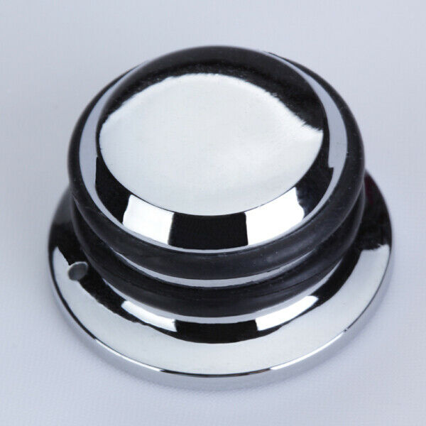 Chromed PUSH on Tone Tunning TOP HAT BUTTONS for Electric Guitar Bass