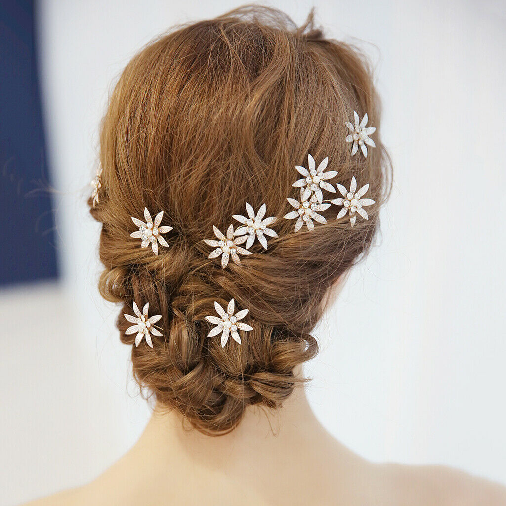 Wedding Hair Pins Set(3pcs)Bride Crystal Rhinestone Hair Pins, Hair Accessories