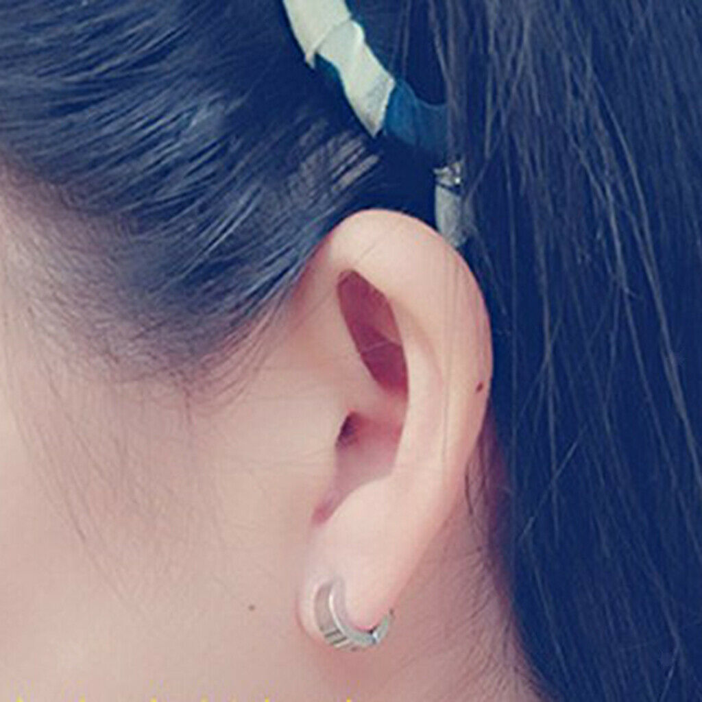 14x Multicolor Simple Huggie Hoop Earrings Men Women Party Punk Jewelry