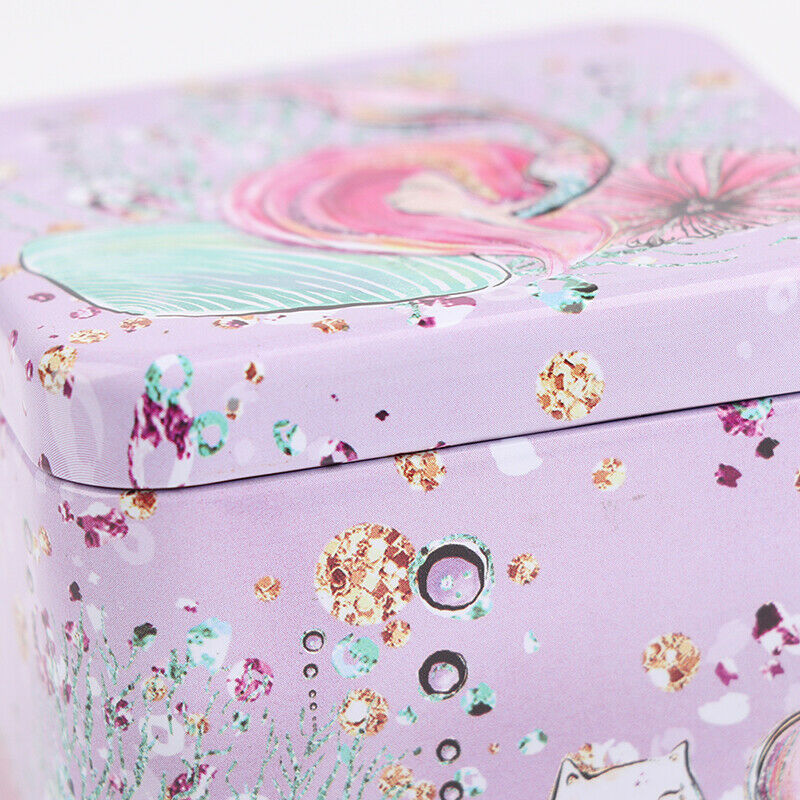 Mini Tin Box Gift Jewelry Cookie Candy Tea Storage Tinplate Box Organizer.l8