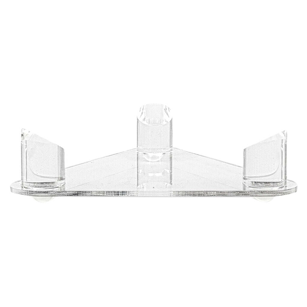 Acrylic Clear Ball Display Stand 3 Peg Rugby Basketball Football Holder