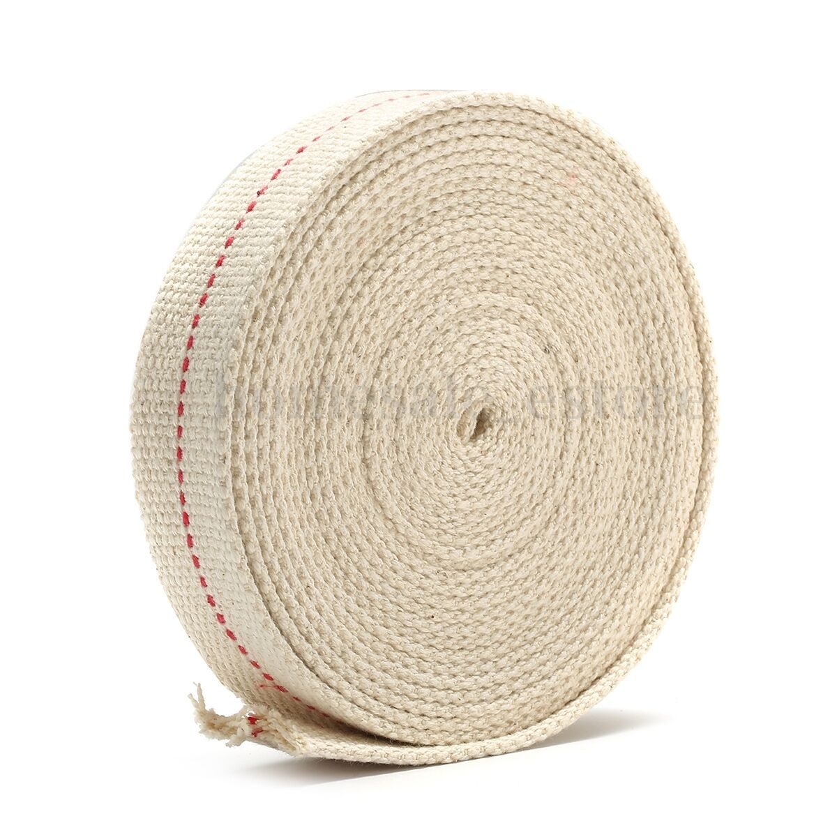 1'' 15ft 4.5m Roll Replacement White Flat Cotton Wick For Oil Lamps Lanterns