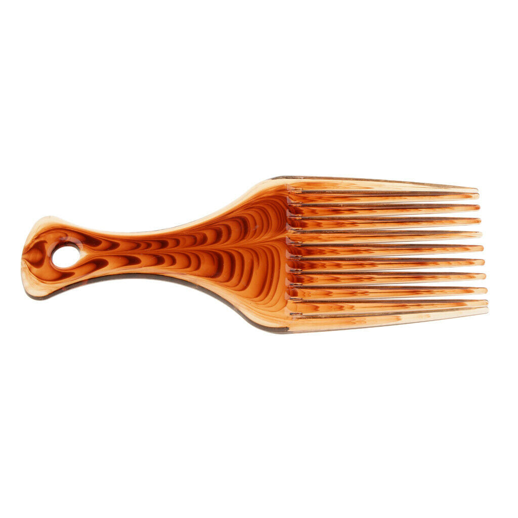 2 Pcs Long Tooth Afro Comb Curly Hair Brush Salon Hairdressing Styling Tools