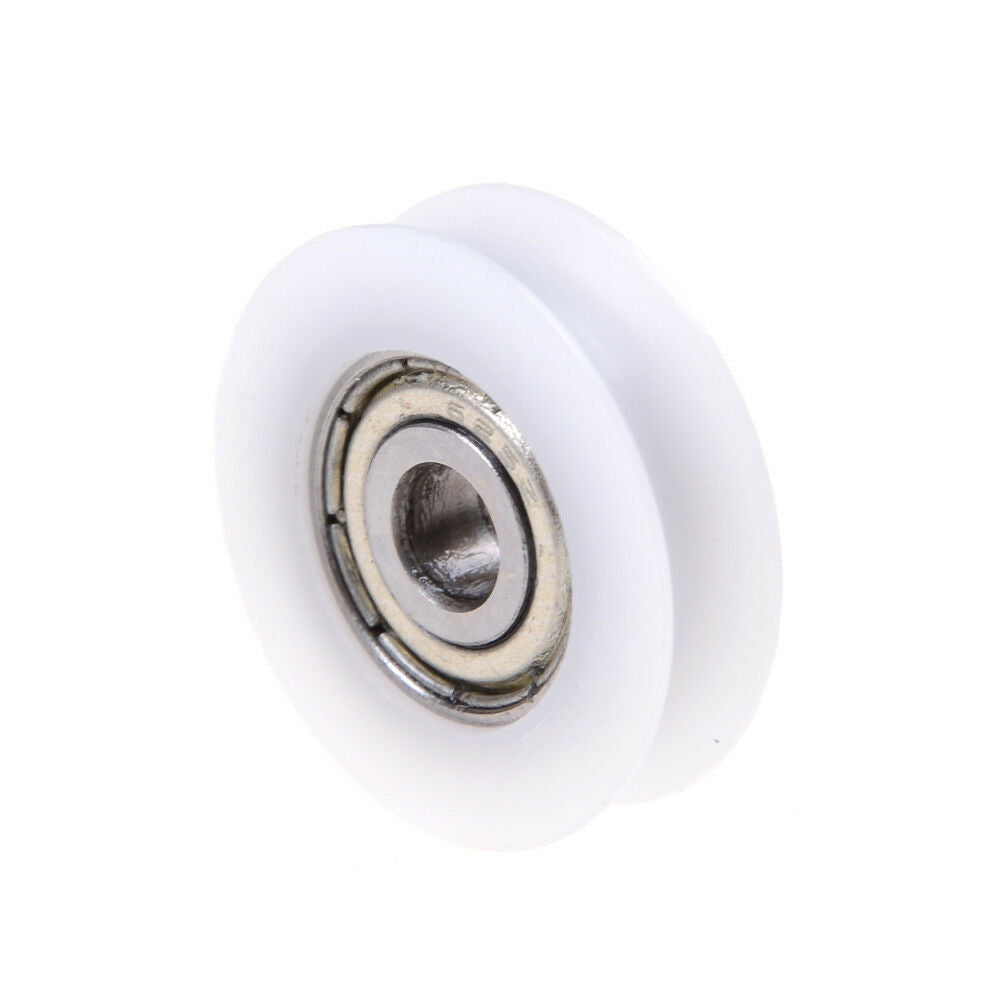 New 5*23*7mm U Groove Metal Shield Nylon Pulley Wheels Roller Ball Bearing.l8