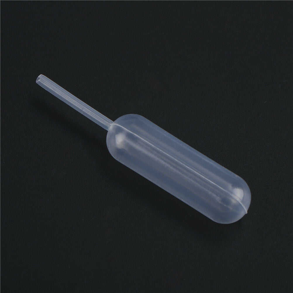 100pcs Plastic Squeeze 4ml Transfer Dropper Disposable Pipettes ~~RVAU SJ