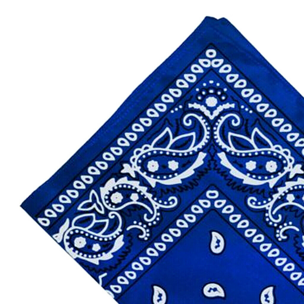 4Pcs Girls Unisex 55cm Square Cowboy Head Wrap Bandana Handkerchief Cotton