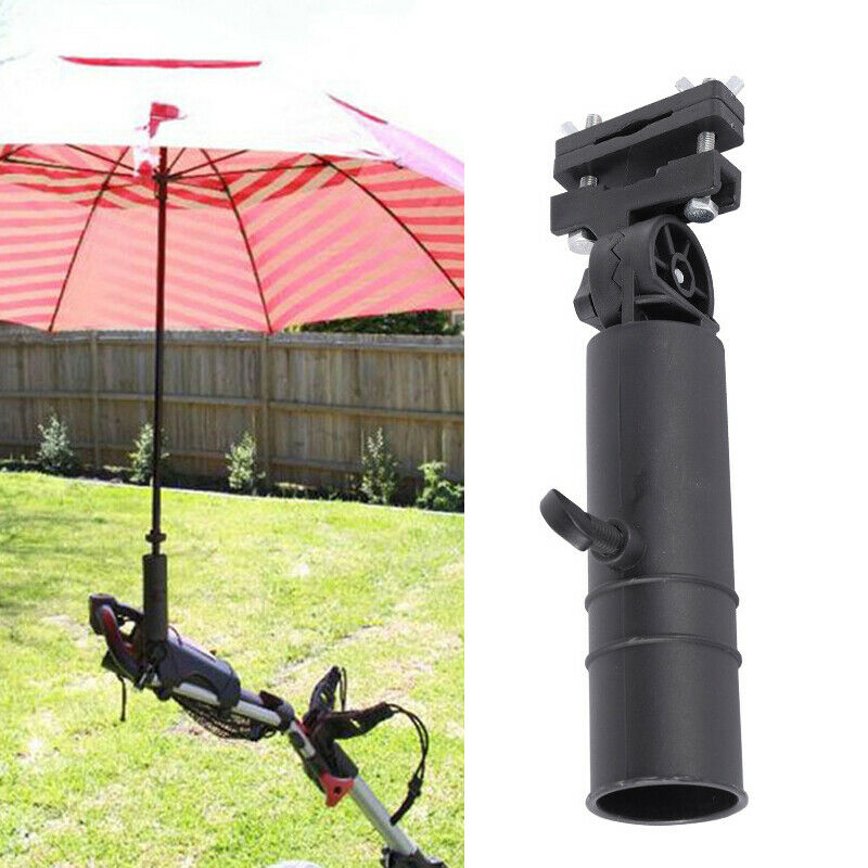 Adjustable Golf Cart Umbrella Holder Stand Sun Rainproof for Buggy Pram Wheelch