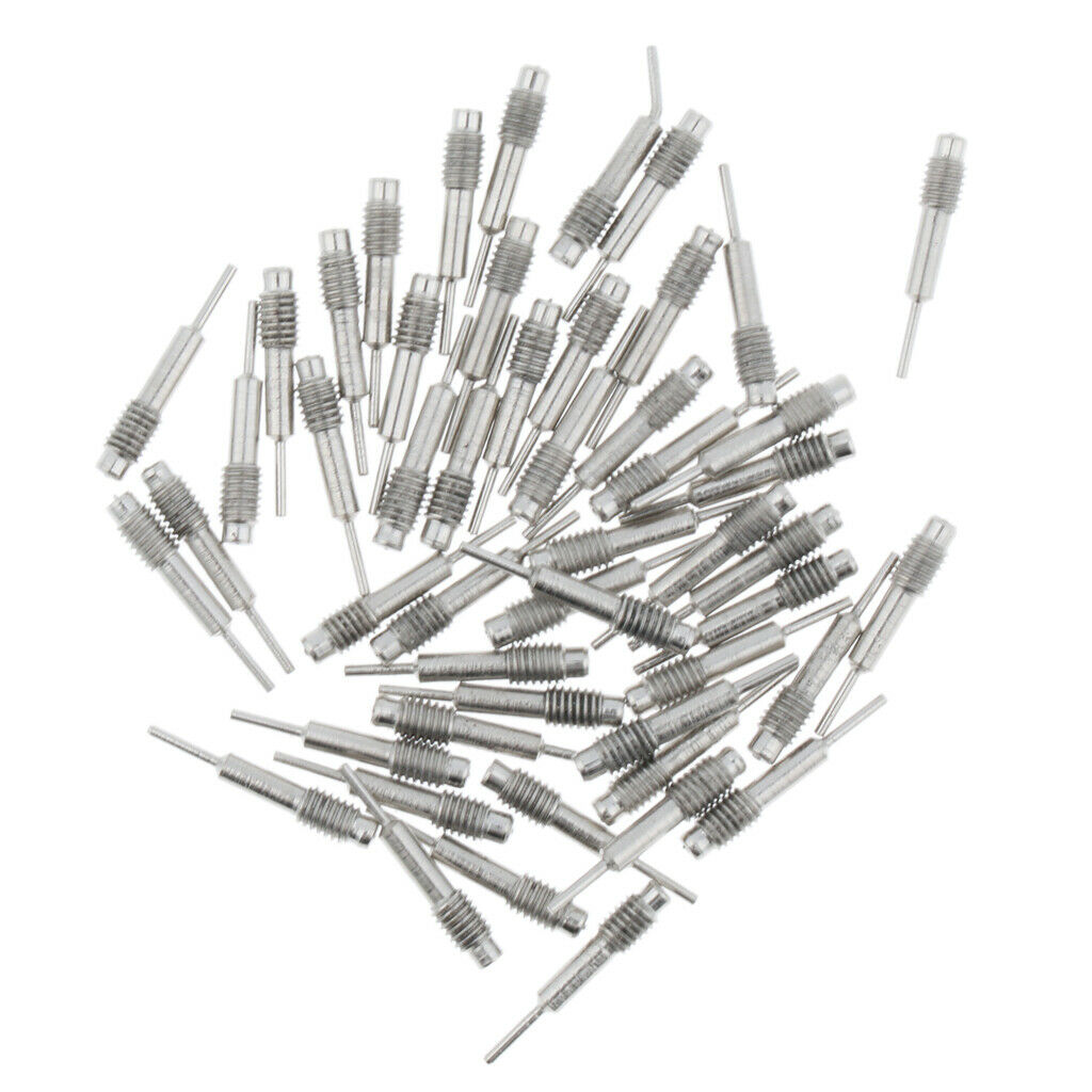 50pcs Spare Pins for Watch Band Strap Link Remover Adjuster Repair Tool Kit