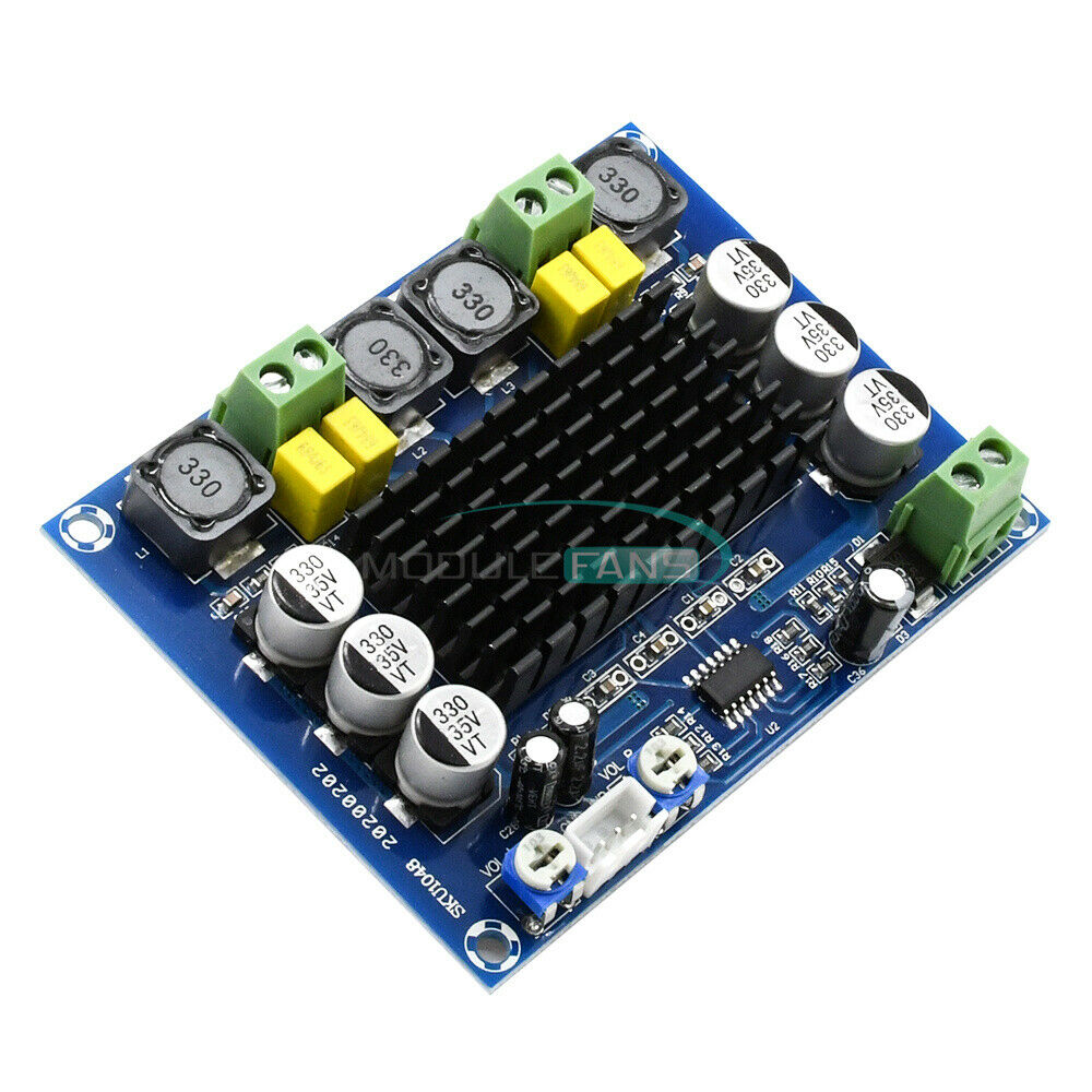 DC 12V 24V TPA3116 D2 120W+120W Dual Channel Digital Power Audio Amplifier Board