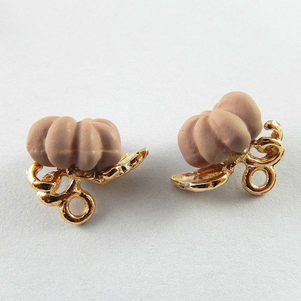 20 pcs Pink Zinc Alloy Halloween Pumpkin Charms Necklace Pendant Crafts 51911