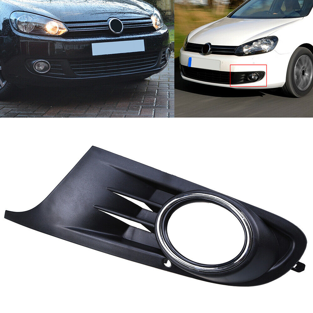 Left Side Front Bumper Fog light Grille Cover For VW Golf MK6 Variant 2010-2014