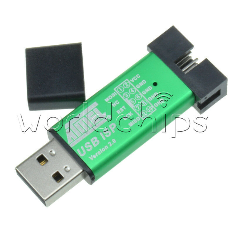 USB ISP USBISP USBASP ASP Programmer for 51 ATMEL AVR WIN7 64 Random Color