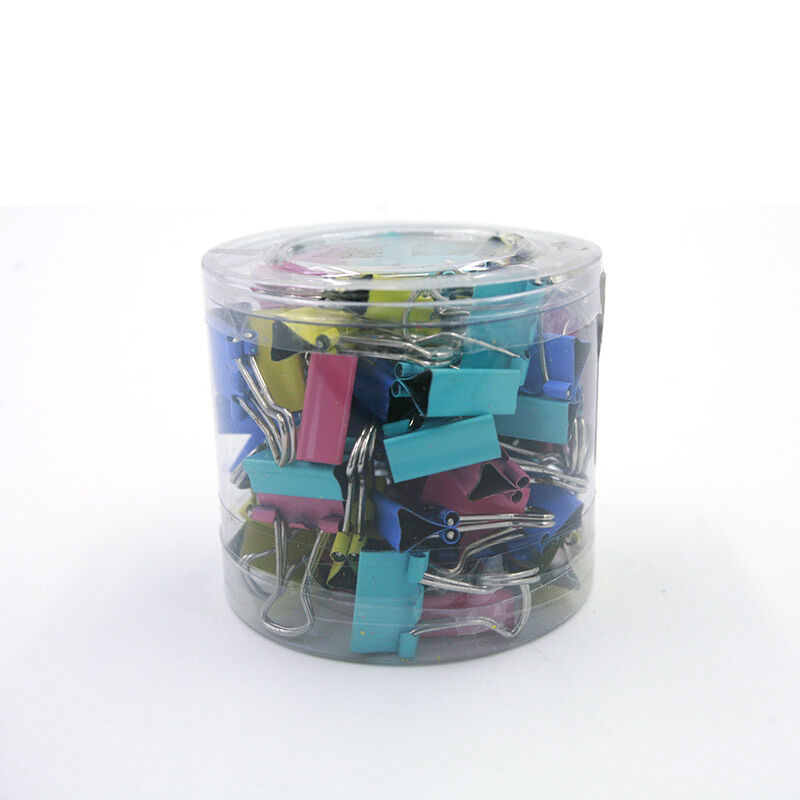 60 PCS Colorful Metal Binder Clips Paper Clip 15mm Office Supplies at Ran.l8