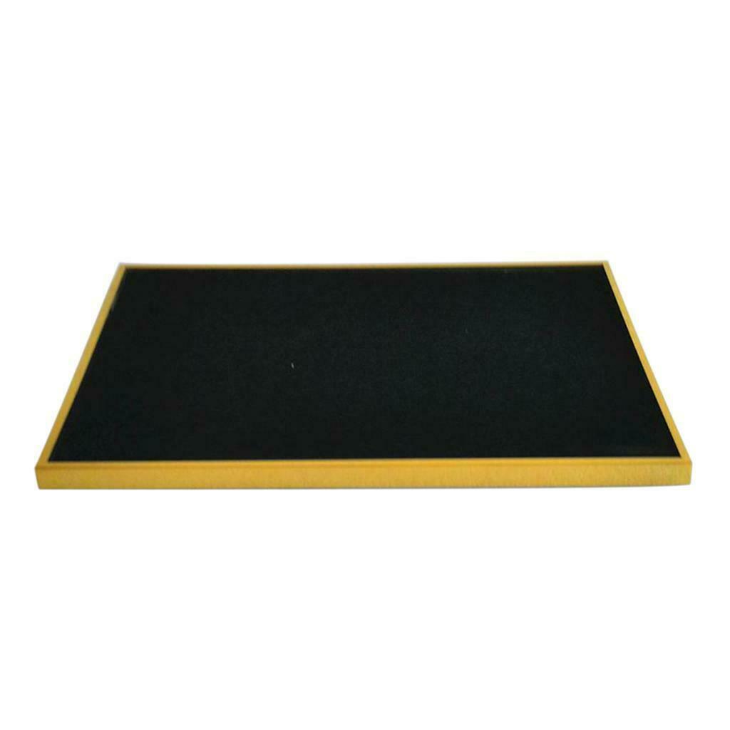 Elegant Square Jewelry Necklace Display Tray Organizer for Showcase S Golden
