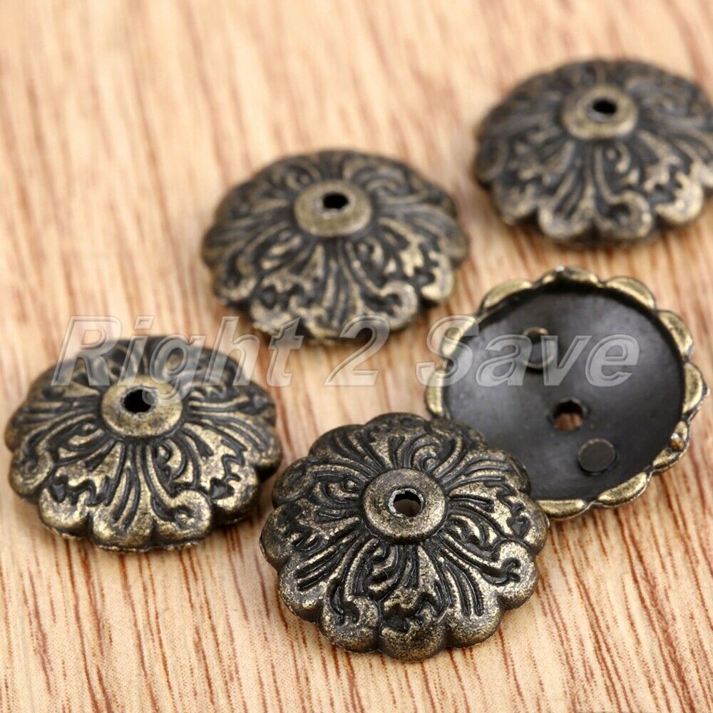 20Pcs 15mm Wine Jewelry Chest Wood Box Edge Corner Floral Guard Protector Decor