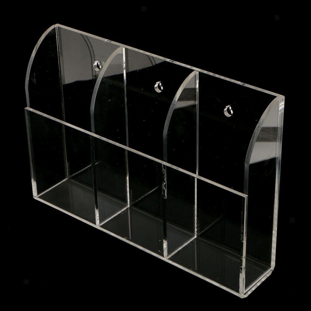 2 Pieces Acrylic Remote Control Holder Desk Organizer for Remote Controllers, TV