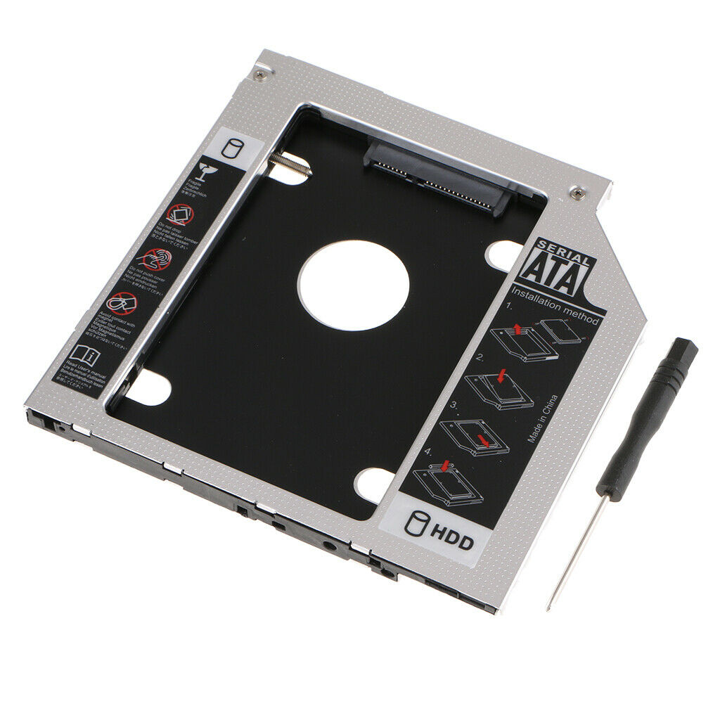 2.5" SATA Hard Drive Caddy Tray SSD HDD Disk Bracket for Laptops Notebooks