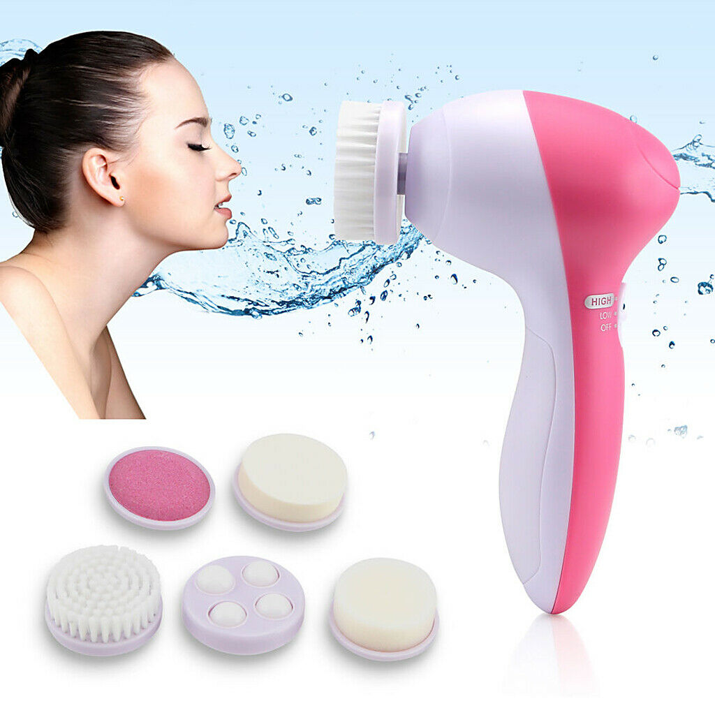 Compact   Electric Facial Cleansing Brush Skin Care Exfoliator Cleanser