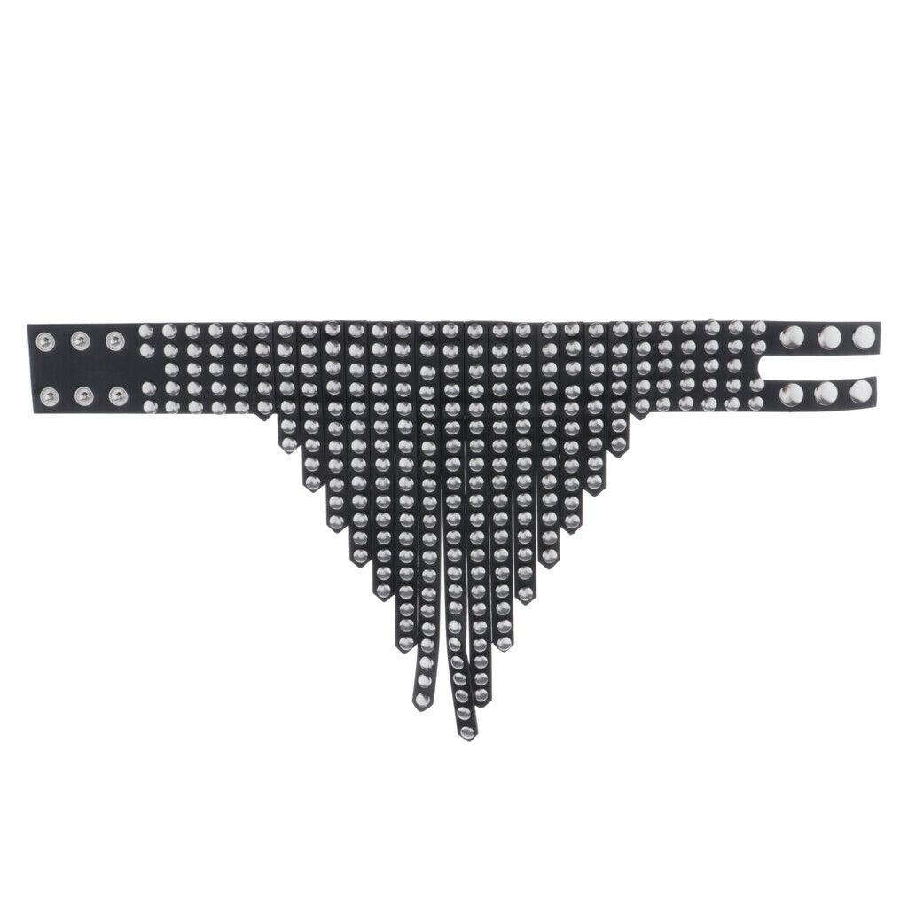 Harajuku Choker Necklace Faux Leather Full Rivets Fashion Clavicle Necklace