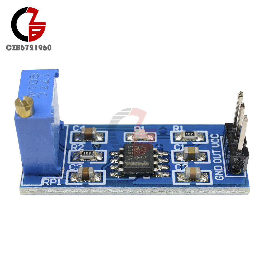 2PCS NE555 Pulse Signal Generator Module Frequency Adjustable Arduino Smart Car