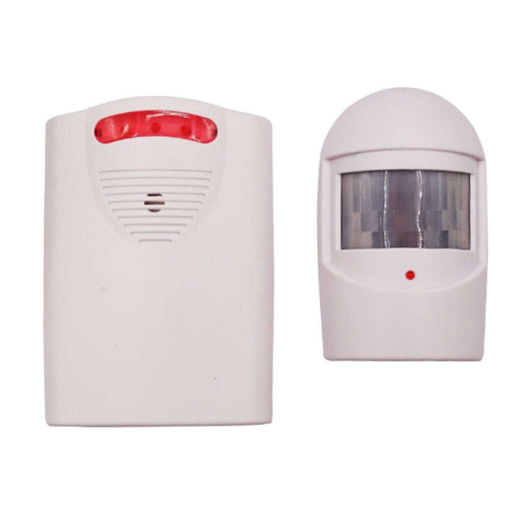 Wireless Driveway Security Chime  PIR Motion Sensor Intruder Alarm 1 Set