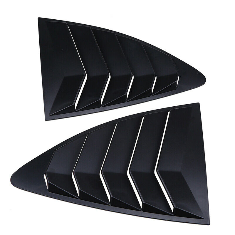 For Subaru BRZ 2012-2020 2Pcs Matte Black Side Vent Rear Window Quarter Louver