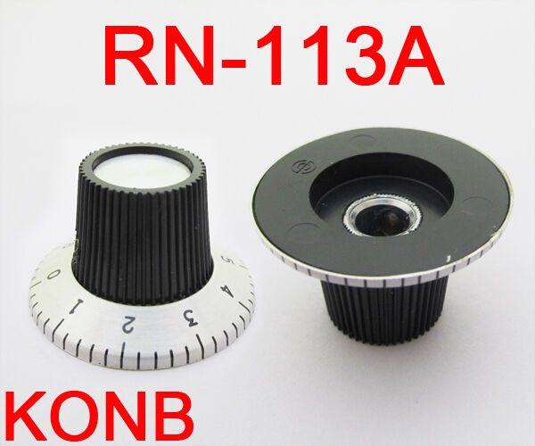 10 pcs Screw Type Plastic indicator Round Knob RN-113A NEW
