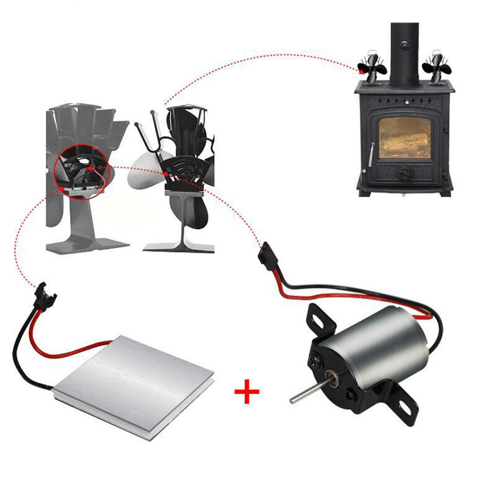 Fireplace Fan Motor Metal for Blower Fan Stove Blowers Power Generation Set