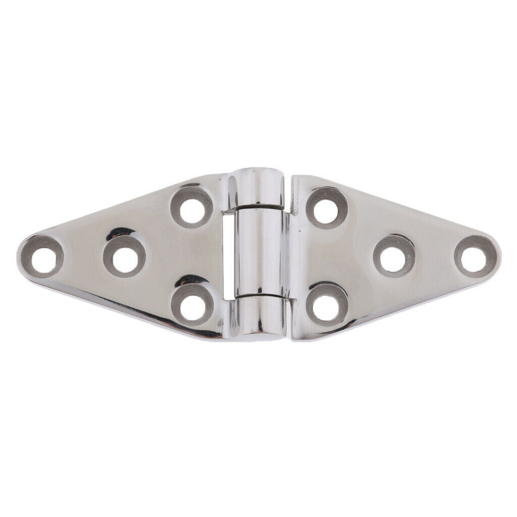 304 Stainless Steel Polished Flush Door Hinge for Boat Marine Home