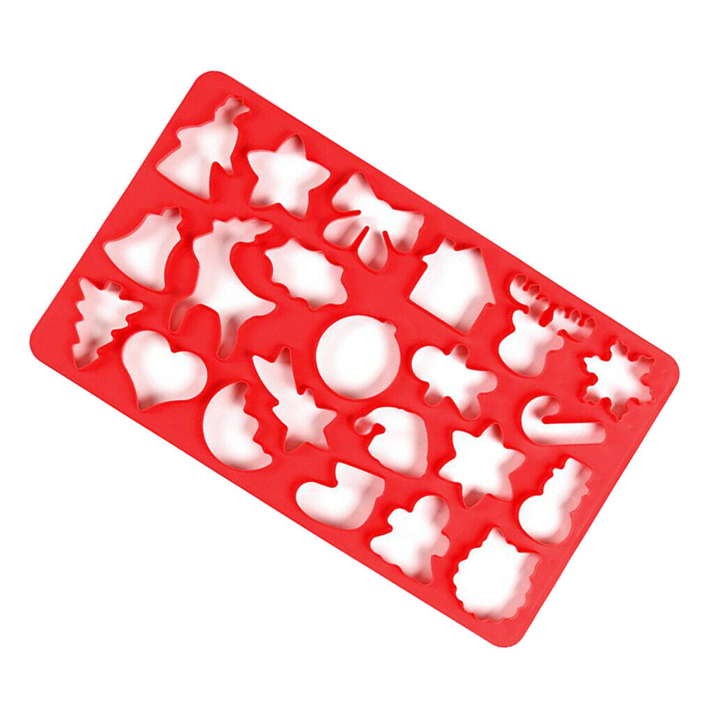 22 holes DIY Cookies Mold Christmas Cake Decor Chocolate Biscuit Mould