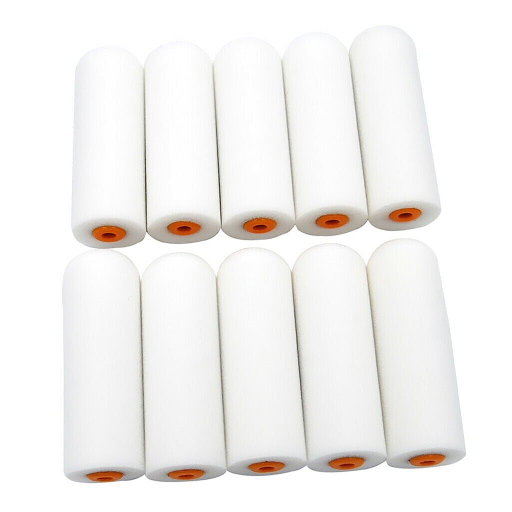 30-pack Mini Roller Foam Covers Refills High Density White for Small Area