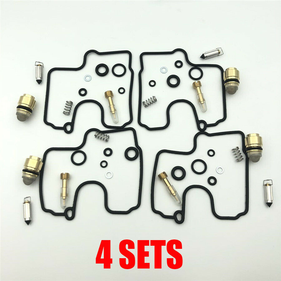 4x Carb Carburetor Rebuild Kit For KAWASAKI Ninja ZX6R ZZR 600 ZX600Z1 X636A