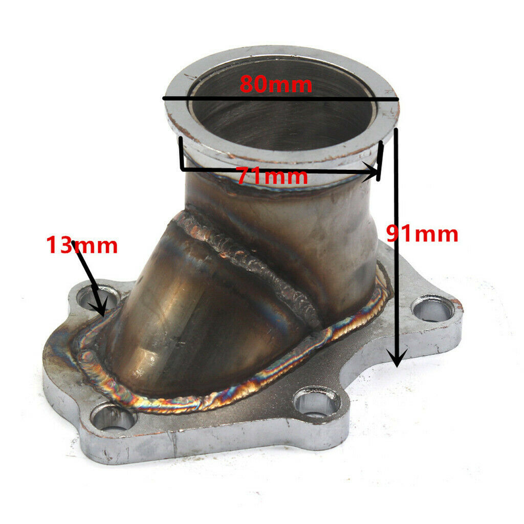 Turbo Downpipe Flange to 2.5" V Band Adaptor For Saab 9-2X 2.0L Aero DOHC