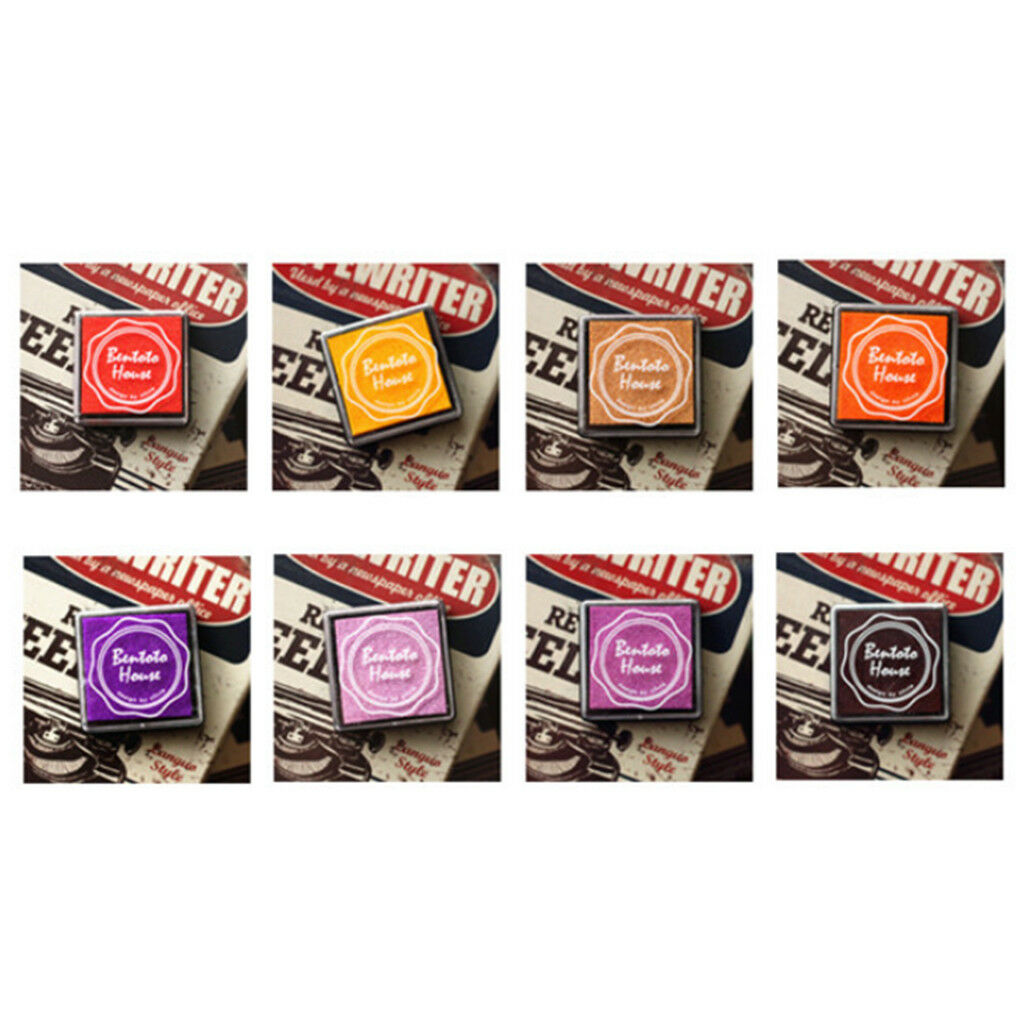 20 Colours Water-soluble Stamp Ink Pads Kids Classroom Printing Card Making