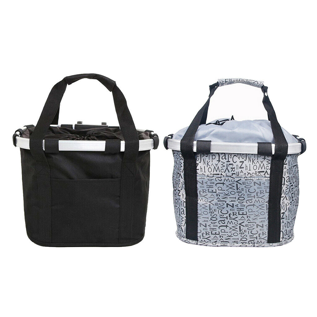 Bicycle Basket Detachable Front Pet Carrier Baggage Pannier Taillight Seat