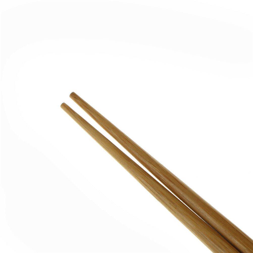 1 pair Natural Wavy Wood Chopsticks Chinese Chop Sticks Reusable Food Stic.l8