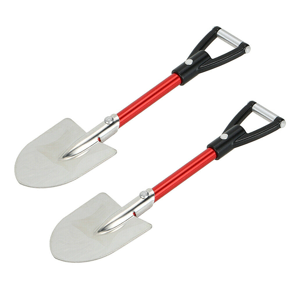 2Pcs 105m Length Metal Shovel for 1/10 Scale Rock Crawlers Axial SCX10