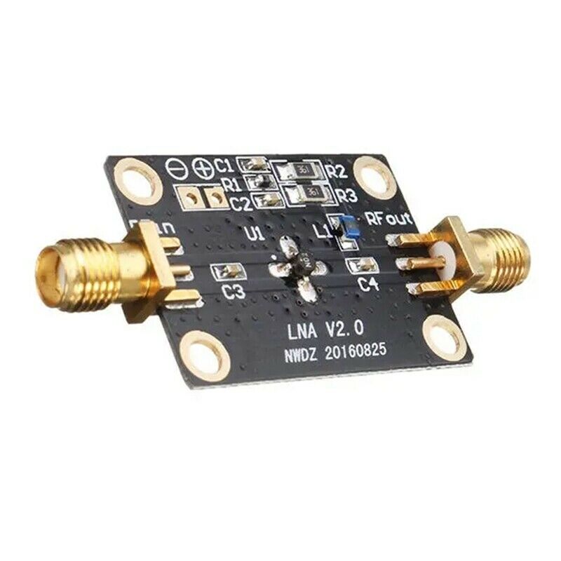 10K-2GHZ LNA Broadband RF Amplifier Gain 32DB@0.5G Signal Receiver FM HF VHF /K4