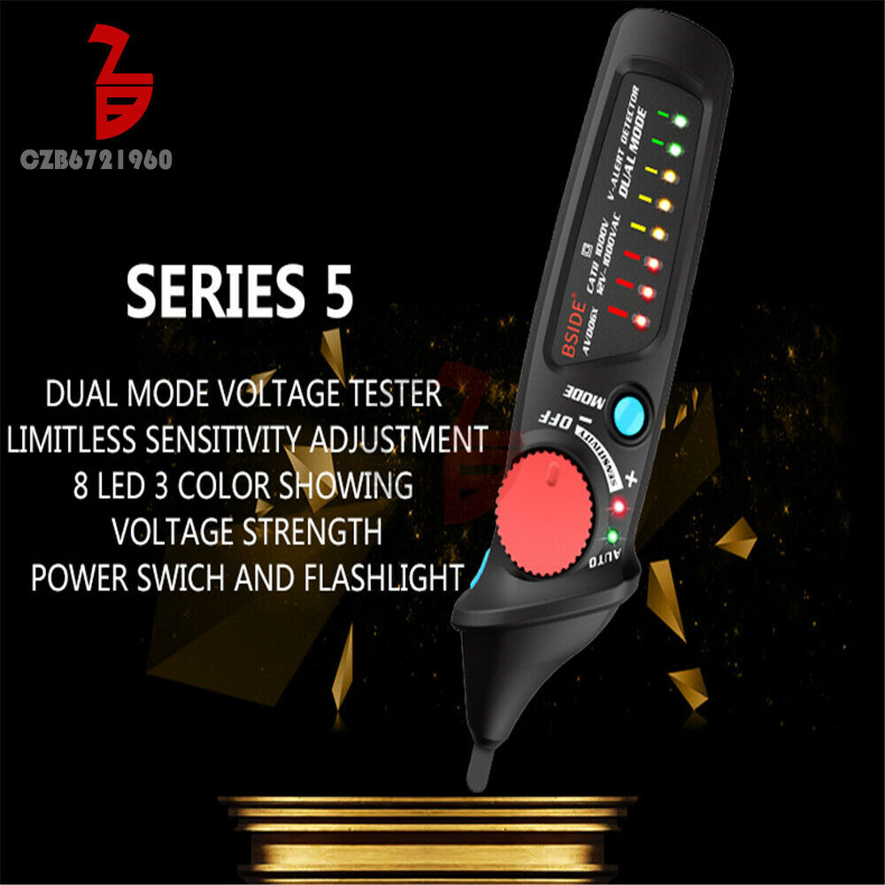 Non-Contact Voltage Detector Indicator AVD06 Pencil Live/phase wire NCV Tester