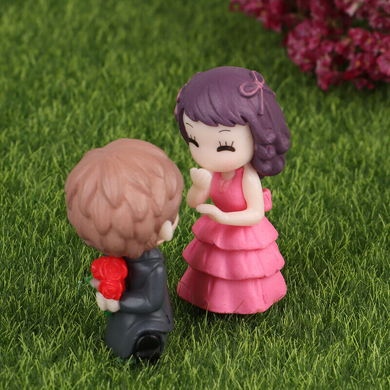 Couple Proposal Fairy Garden Miniatures DIY Ornament Decoration Crafts Fi.l8
