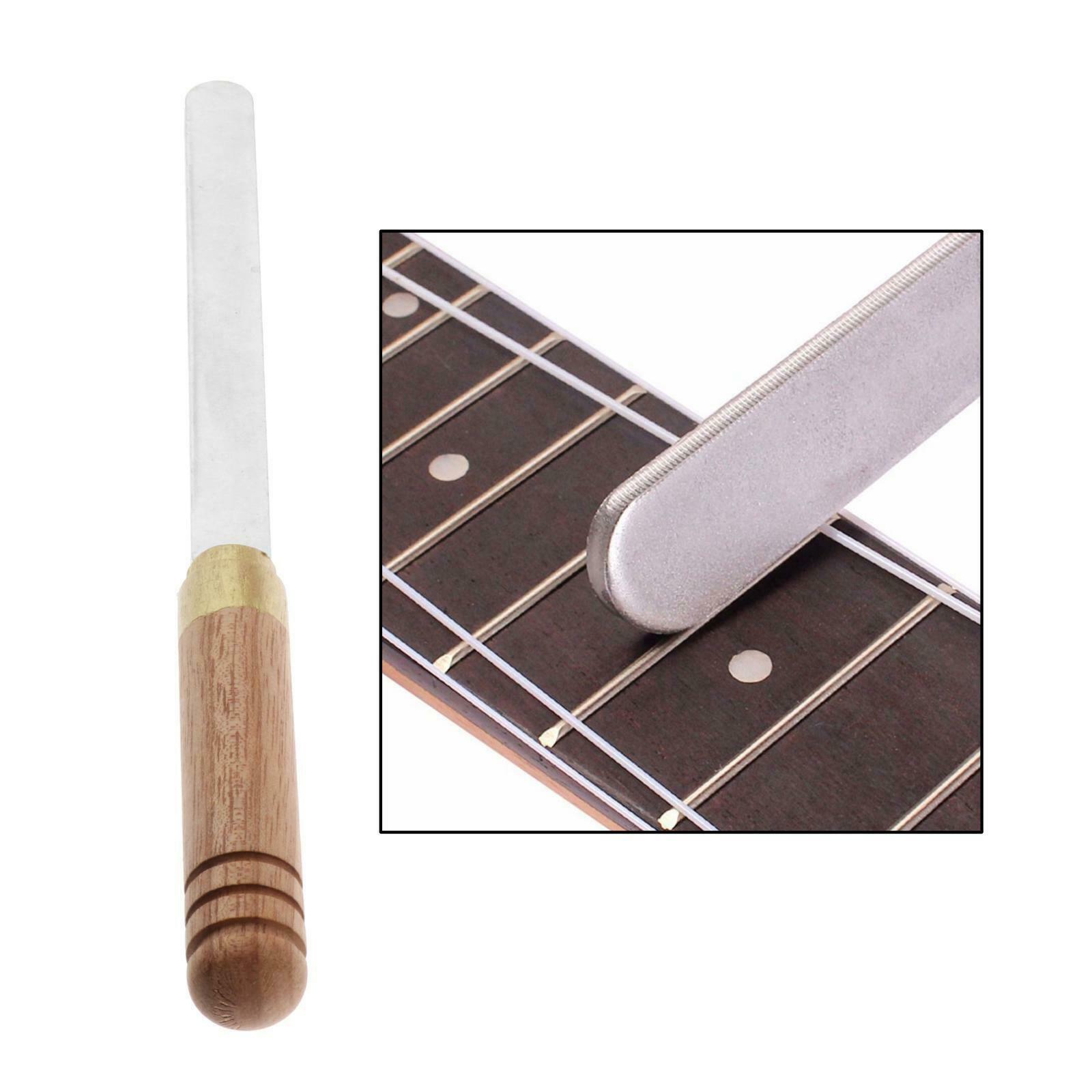 Guitar Steel Fret File Leveling Luthier Repairing Tools Kit for Bass Guitar