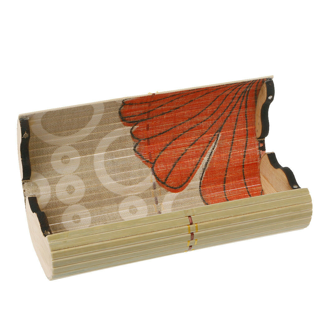 Portable Bamboo Wooden Sunglasses Box Case Eye Glasses Clam Shell Protector
