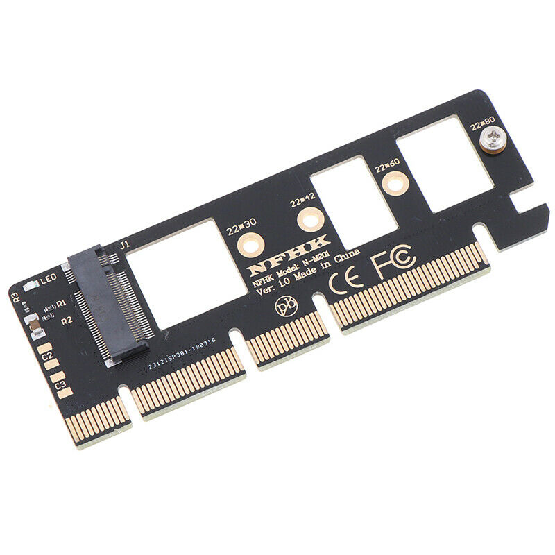 1*NVMe M.2 NGFF SSD to PCI-E PCI express 3.0 16x x4adapter riser card con.l8