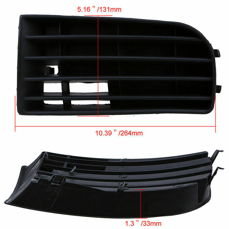Left Side Bumper Lower Hood Grille Grill Cover For VW Golf MK5 2004-2009 2008