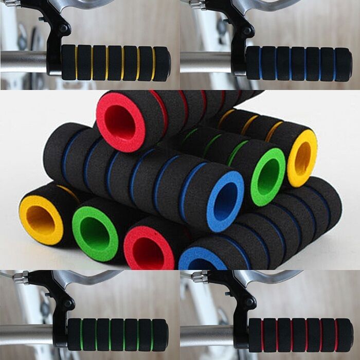 2x Bike Racing Bicycle Motorcycle Handle Bar Foam Sponge Grip Cover Nonslip FS99