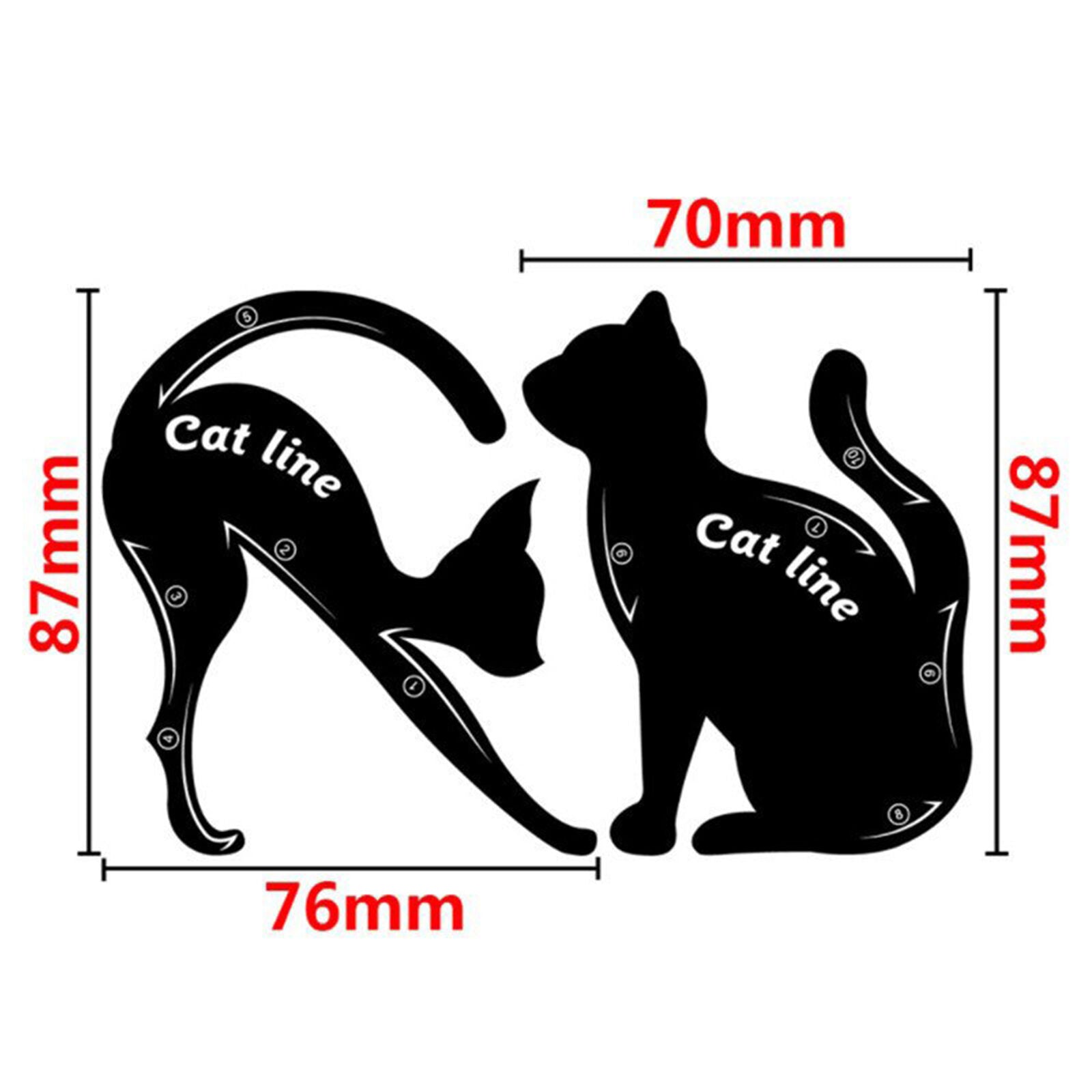 Template Shaper Makeup Beauty Tools 1 Pair Eyeliner Stencil Models Cat Eye Line