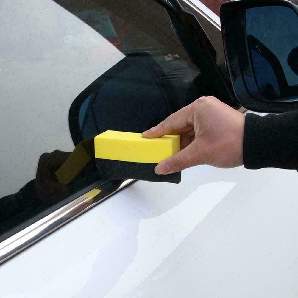 10Pcs Car Wheel Washer Tyre Tire Dressing Applicator Sponge L0Z0 Curved Q9P1