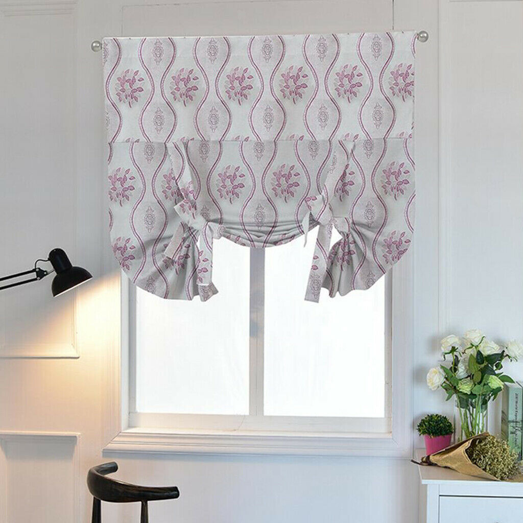 Double-sided Jacquard Blackout Roman Shades Window Curtains 2